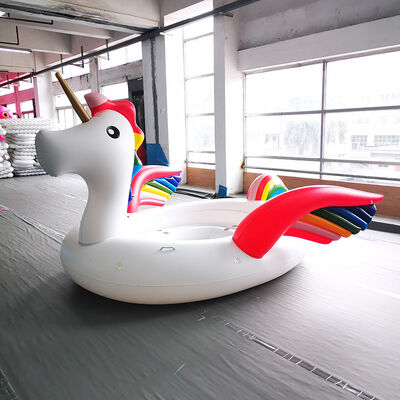 Super Large 4-Person Floating Island PVC Inflatable Unicorn Float Outdoor Pool Multi-Person Party Float