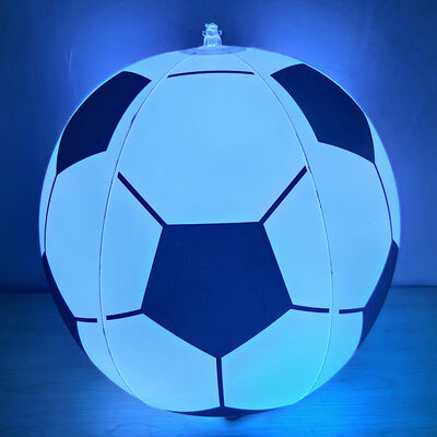 Multi Color LED Light PVC Inflatable Football And Inflatable Luminous Ball