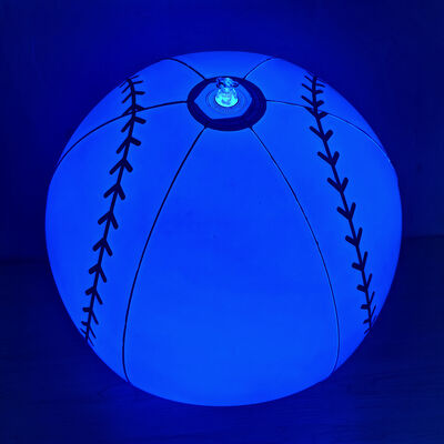 PVC inflatable luminous balloons, indoor and outdoor luminous baseball, basketball and rugby decoration scene props