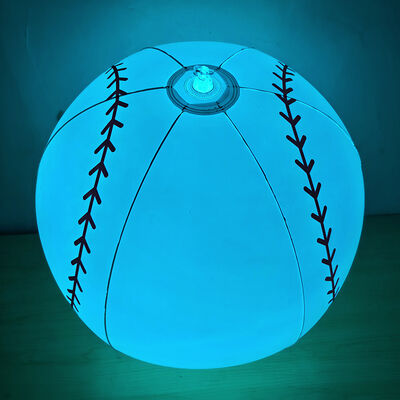 PVC inflatable luminous balloons, indoor and outdoor luminous baseball, basketball and rugby decoration scene props