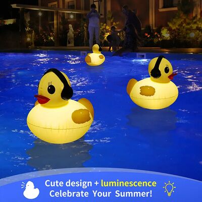 PVC Inflatable Luminous Balloons Indoor And Outdoor Solar Luminous Little Yellow Duck
