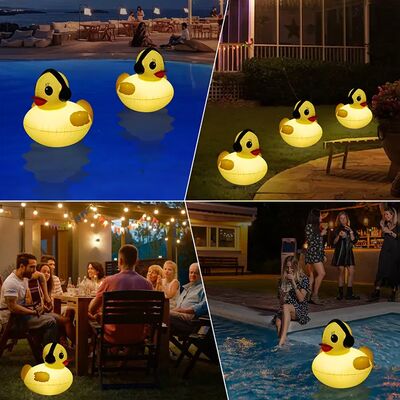 PVC Inflatable Luminous Balloons Indoor And Outdoor Solar Luminous Little Yellow Duck