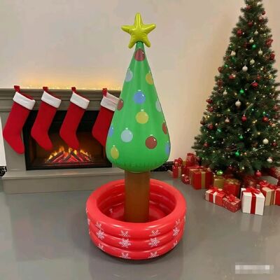 PVC inflatable Christmas tree ice bucket, Christmas party wine ice bucket, giving you a unique Christmas experience