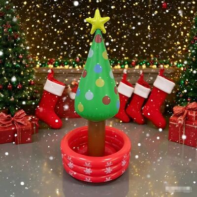 PVC inflatable Christmas tree ice bucket, Christmas party wine ice bucket, giving you a unique Christmas experience
