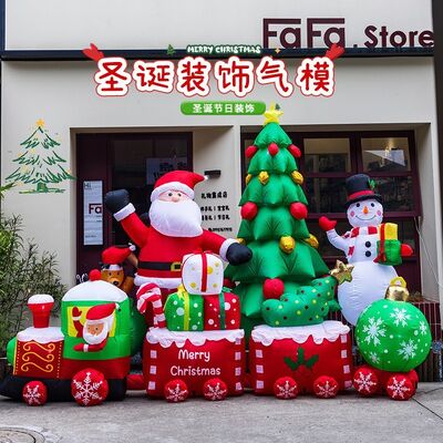 3 Christmas Climatic Model Inflatable Seasonal Decoration Ideal for Commercial Holiday Displays and Event Installations