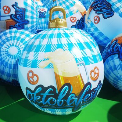 24-inch inflatable PVC inflatable beer festival decorative ball Party ball indoor and outdoor  for festival activities