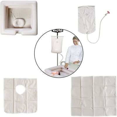 Pvc Inflatable Care 4-Piece Set Shampoo Basin Double Layer Bedridden Elderly Shampoo Pool