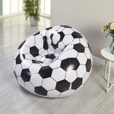 Inflatable Lazy Sofa Chair PVC Flocking Foldable Sofa With Slip-on Lunch Lounge Chair Set