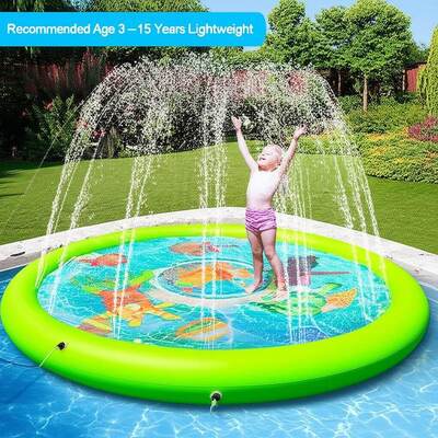 Recommended Age 3-15 Years Splash Pad Water Park Lightweight 1-2.5 Pounds Safe Outdoor Water Play Equipment for Children