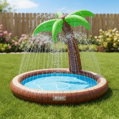 Children's pet water spray pad - Summer water toy - Coconut-shaped water sprinkler toy - Outdoor game water pool