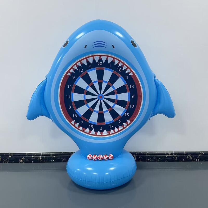 Inflatable Unicorn Throwing Game Target Sticky Darts Outdoor Garden Swimming Pool Children'S Funny Toys