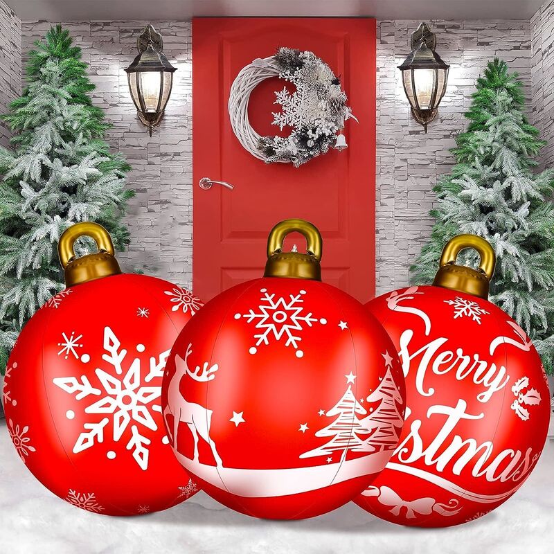Christmas Air-Filled Globe Inflatable Ball for Festive Home Decoration