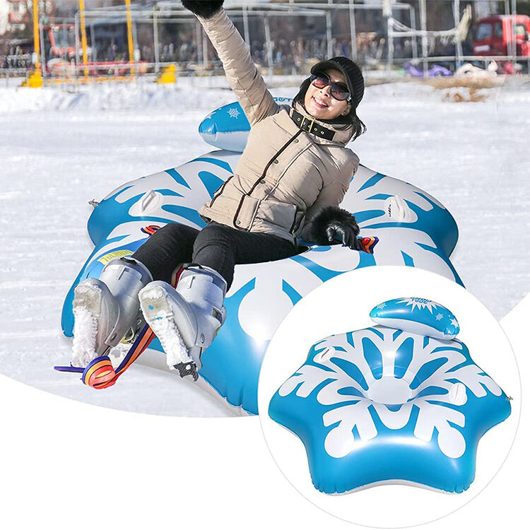 Compact And Easy To Store Inflated Ski Donut Suitable for All Snow Conditions