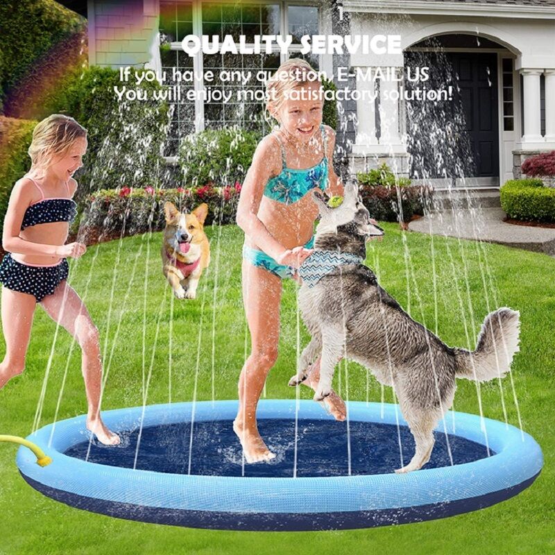Summer Outdoor Children'S Pet Water Spray Toys Anti-Slip 40-69 Inches Summer Activity Fountain Toys