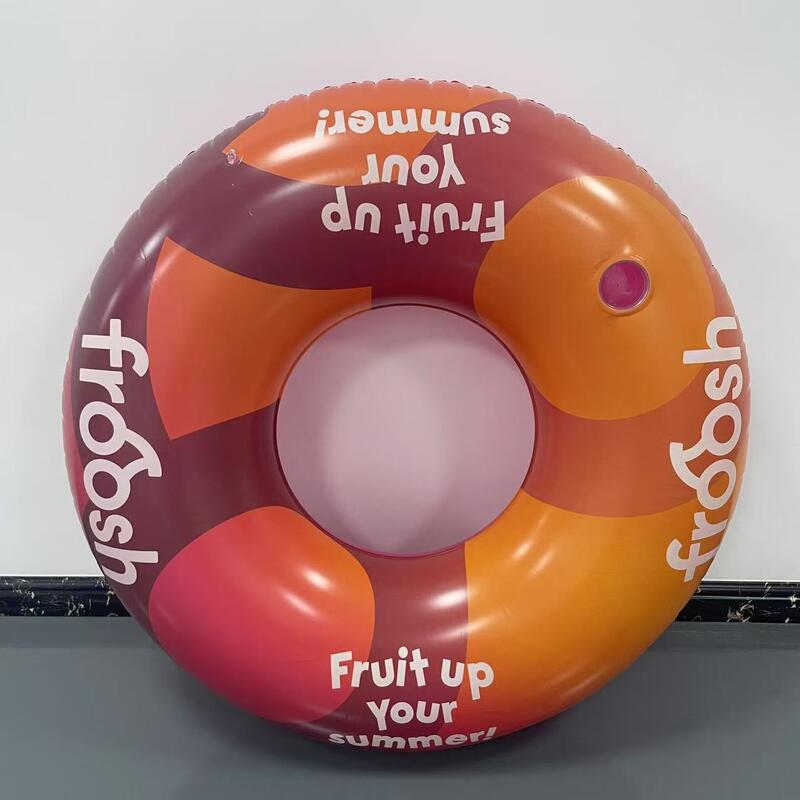 Large 120CM inflatable swimming ring, PVC inflatable leisure swimming pool float ring, party water lounge chair