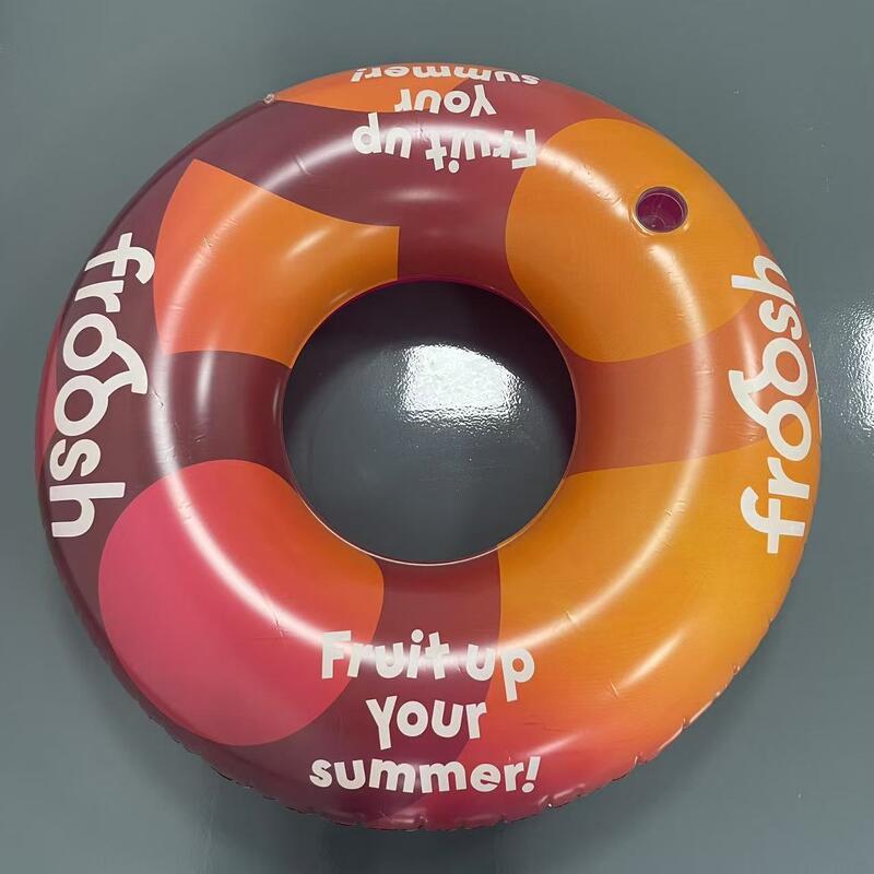 Large 120CM inflatable swimming ring, PVC inflatable leisure swimming pool float ring, party water lounge chair