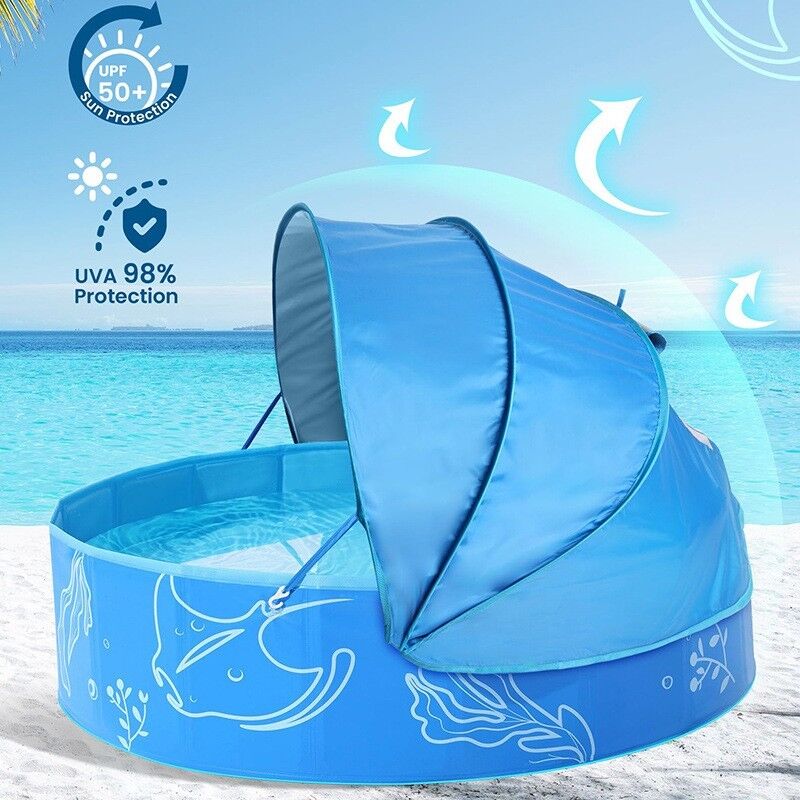 Lightweight And Easy To Carry Foldaway Fido Watering Hole Multipurpose Pet Water Bowl And Dual Ball Pit Or Sandbox Feature