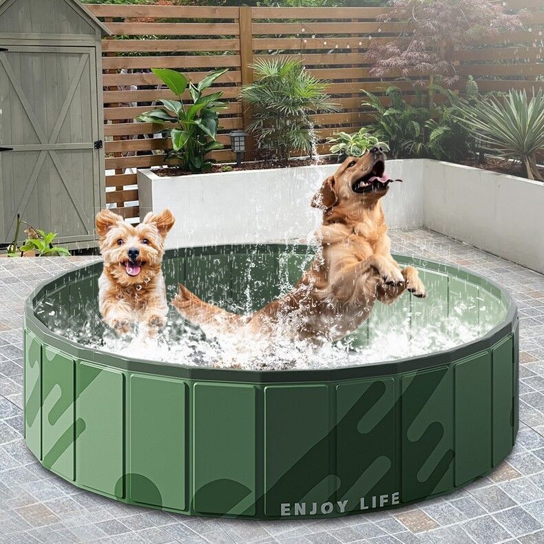 Scratch-resistant and tear-resistant foldable dog pool lightweight easy to carry portable dog pool weighing 1.3 to 3.6 kg ideal for outdoor