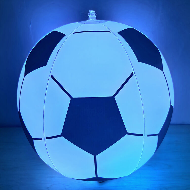 Multi Color LED Light PVC Inflatable Football And Inflatable Luminous Ball