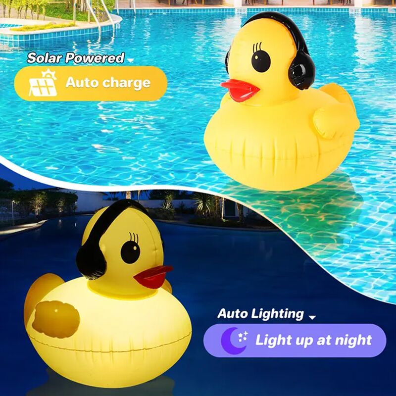 PVC Inflatable Luminous Balloons Indoor And Outdoor Solar Luminous Little Yellow Duck