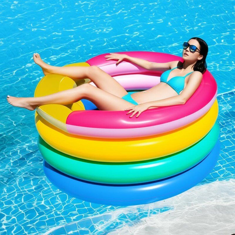 Suitable For Pool Inflatable Pool Floats with Manual Pump or Electric Pump Inflationtype Stylish Comfortable and Durable