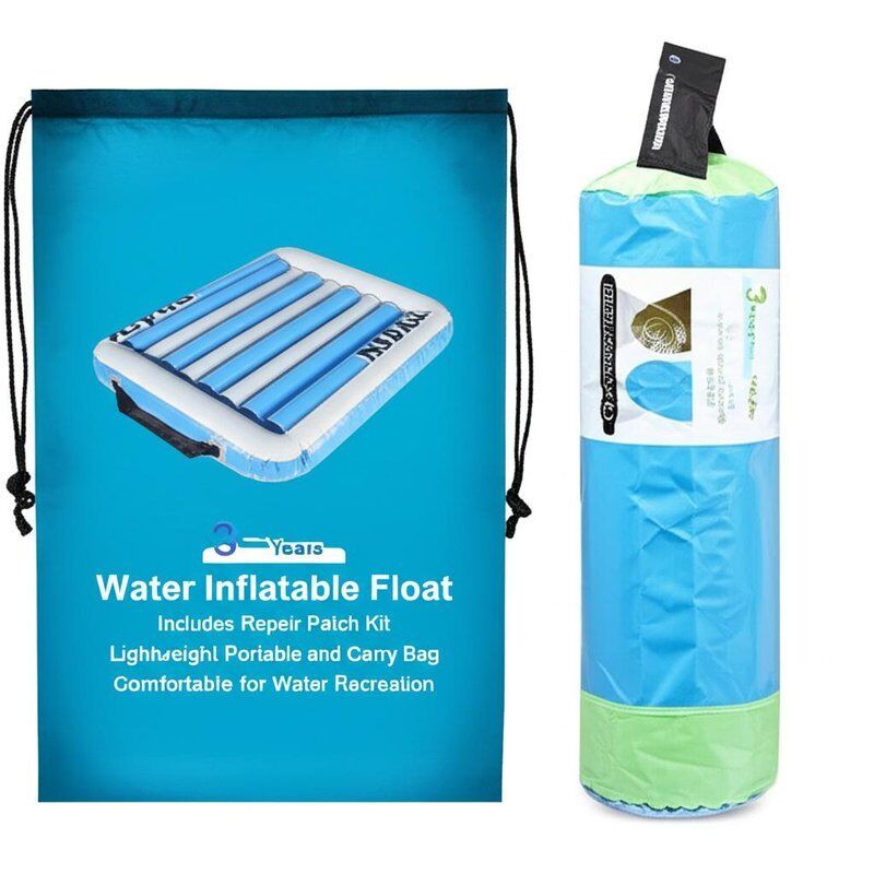 Age Range 3 Years Water Inflatable Float Includes Repair Patch Kit and Carry Bag Lightweight Portable Comfortable for Water Recreation